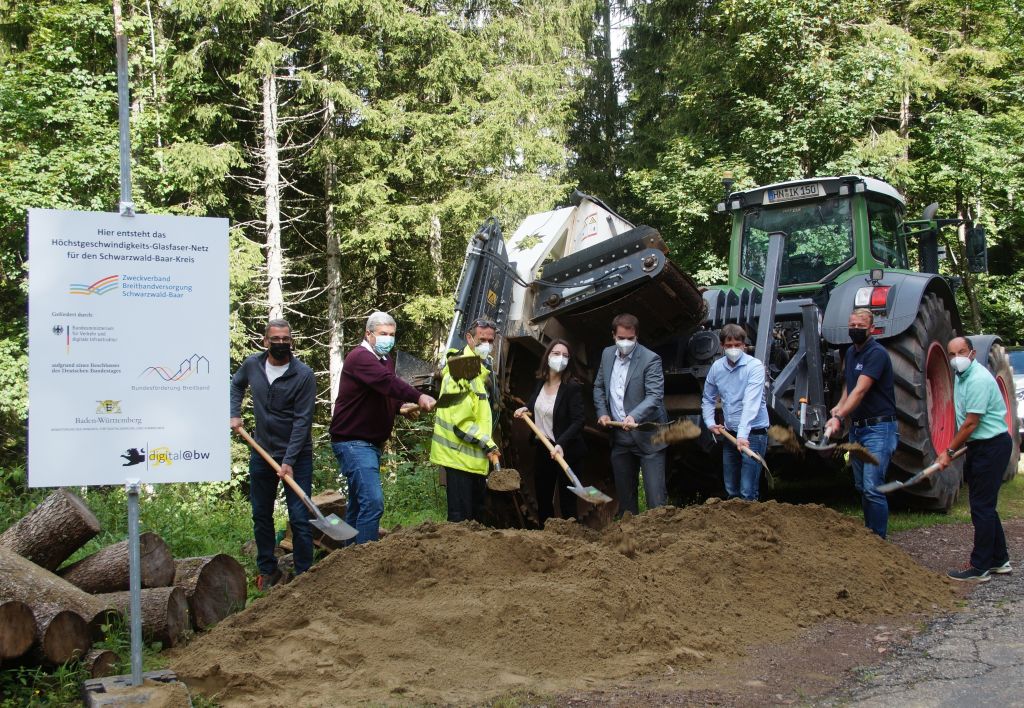 Offizieller Spatenstich Furtwangen-Neukirch Außenbereich