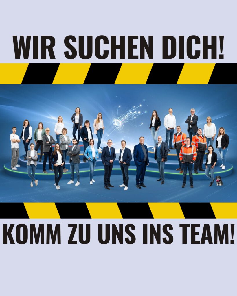 Eine Suchanzeige für die ausgeschriebene Stelle. "Wir suchen dich!"